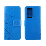 Huawei P40 Pro Handy H�lle Schutz Tasche Cover Flip Case Kartenfach Blau