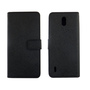 Nokia 1.3 Tasche Handy H�lle Schutz-Cover Flip-Case mit Kartenfach Schwarz