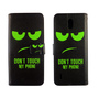 Nokia 1.3 Tasche Handy H�lle Schutz-Cover Flip-Case mit Kartenfach Dont touch my phone