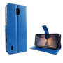 Nokia 1.3 Handy H�lle Schutz Tasche Cover Flip Case Kartenfach Blau