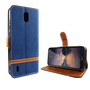 Nokia 1.3 Handy H�lle Schutz Tasche Case Cover Kartenfach Etui Wallet Blau