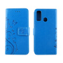 Huawei P smart 2020 Handy H�lle Schutz Tasche Cover Flip Case Kartenfach Blau