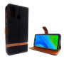 Huawei P smart 2020 Handy H�lle Schutz Tasche Case Cover Kartenfach Etuis Schwarz