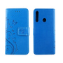 Huawei Y6P Handy H�lle Schutz Tasche Cover Flip Case Kartenfach Blau