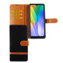 Huawei Y6P Handy H�lle Schutz Tasche Case Cover Kartenfach Etuis Schwarz