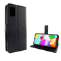 Samsung Galaxy A41 Tasche Handy H�lle Schutz-Cover Flip-Case mit Kartenfach Schwarz