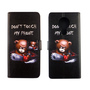 Nokia 5.3 Tasche Handy H�lle Schutz-Cover Flip-Case mit Kartenfach Dont touch my phone
