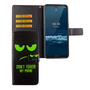 Nokia 5.3 Tasche Handy H�lle Schutz-Cover Flip-Case mit Kartenfach Dont touch my phone