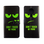 Nokia 5.3 Tasche Handy H�lle Schutz-Cover Flip-Case mit Kartenfach Dont touch my phone