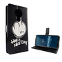Nokia 5.3 Tasche Handy H�lle Schutz-Cover Flip-Case mit Kartenfach Have a nice day