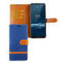 Nokia 5.3 Handy H�lle Schutz Tasche Case Cover Kartenfach Etui Wallet Blau