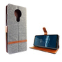 Nokia 5.3 Handy H�lle Schutz Tasche Case Cover Kartenfach Etui Wallet Grau