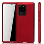 Handyh�lle Schutzh�lle f�r Samsung Galaxy S20 Ultra Full Case Cover Displayschutz 360 Rot