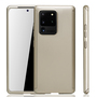 Handyh�lle Schutzh�lle f�r Samsung Galaxy S20 Ultra Full Case Cover Displayschutz 360 Gold