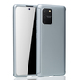 Handyh�lle Schutzh�lle f�r Samsung Galaxy S10 Lite Full Case Cover Displayschutz 360 Silber