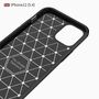 Schutzh�lle Handyh�lle f�r Apple iPhone 12 Mini Case Cover Carbon Optik Grau