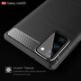 Schutzh�lle Handyh�lle f�r Samsung Galaxy Note 20 Case Cover Carbon Optik Grau