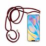 Handykette f�r Apple iPhone 12 mini - Smartphone Necklace H�lle mit Band - Schnur mit Case zum umh�ngen in Rot