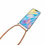 Handykette fr Apple iPhone 12 / 12 Pro - Smartphone Necklace Hlle mit Band - Schnur mit Case zum umhngen in Rot