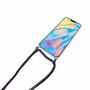 Handykette f�r Apple iPhone 12 / 12 Pro - Smartphone Necklace H�lle mit Band - Schnur mit Case zum umh�ngen in Violett