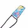 Handykette f�r Apple iPhone 12 / 12 Pro - Smartphone Necklace H�lle mit Band - Schnur mit Case zum umh�ngen in Violett