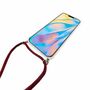 Handykette f�r Apple iPhone 12 Pro Max - Smartphone Necklace H�lle mit Band - Schnur mit Case zum umh�ngen in Rot