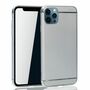 Apple iPhone 12 / 12 Pro Handy H�lle Schutz Case Bumper Hard Cover Silber