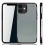 Handyhlle fr Apple iPhone 12 mini Schwarz - Clear - TPU Silikon Case Backcover Schutzhlle in Transparent   Schwarz