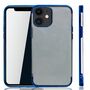 Handyh�lle f�r Apple iPhone 12 mini Blau - Clear - TPU Silikon Case Backcover Schutzh�lle in Transparent   Blau