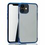 Handyh�lle f�r Apple iPhone 12 mini Blau - Clear - TPU Silikon Case Backcover Schutzh�lle in Transparent   Blau