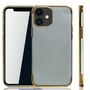 Handyh�lle f�r Apple iPhone 12 mini Gold - Clear - TPU Silikon Case Backcover Schutzh�lle in Transparent   Gold