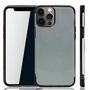 Handyh�lle f�r Apple iPhone 12 Pro Max Schwarz - Clear - TPU Silikon Case Backcover Schutzh�lle in Transparent   Schwarz