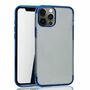 Handyh�lle f�r Apple iPhone 12 Pro Max Blau - Clear - TPU Silikon Case Backcover Schutzh�lle in Transparent   Blau