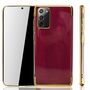Handyh�lle f�r Samsung Galaxy Note 20 Gold - Clear - TPU Silikon Case Backcover Schutzh�lle in Transparent   Gold
