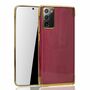 Handyh�lle f�r Samsung Galaxy Note 20 Gold - Clear - TPU Silikon Case Backcover Schutzh�lle in Transparent   Gold