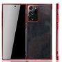 Handyh�lle f�r Samsung Galaxy Note 20 Ultra Rot - Clear - TPU Silikon Case Backcover Schutzh�lle in Transparent   Rot
