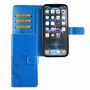 Apple iPhone 12 Mini Handy H�lle Schutz-Tasche Cover Flip-Case Kartenfach Blau