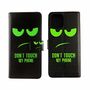 Apple iPhone 12 / 12 Pro Tasche Handy H�lle Schutz-Cover Flip-Case mit Kartenfach Dont touch my phone