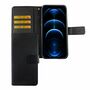 Apple iPhone 12 Pro Max Tasche Handy H�lle Schutz-Cover Flip-Case mit Kartenfach Schwarz