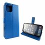 Apple iPhone 12 Pro Max Handy H�lle Schutz-Tasche Cover Flip-Case Kartenfach Blau
