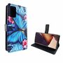 Samsung Galaxy Note 20 Tasche Handy H�lle Schutz-Cover Flip-Case mit Kartenfach Blauer Schmetterling