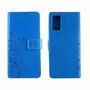 Samsung Galaxy Note 20 Handy H�lle Schutz-Tasche Cover Flip-Case Kartenfach Blau
