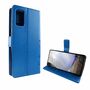 Samsung Galaxy Note 20 Handy H�lle Schutz-Tasche Cover Flip-Case Kartenfach Blau