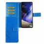 Samsung Galaxy Note 20 Handy H�lle Schutz-Tasche Cover Flip-Case Kartenfach Blau