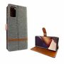 Samsung Galaxy Note 20 Handy H�lle Schutz-Tasche Case Cover Kartenfach Etui Wallet Grau