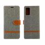 Samsung Galaxy Note 20 Handy H�lle Schutz-Tasche Case Cover Kartenfach Etui Wallet Grau