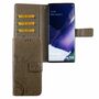 Samsung Galaxy Note 20 Ultra Handy H�lle Schutz-Tasche Cover Flip-Case Kartenfach Grau