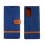 Samsung Galaxy Note 20 Ultra Handy Hlle Schutz-Tasche Case Cover Kartenfach Etui Wallet Blau