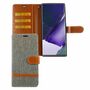 Samsung Galaxy Note 20 Ultra Handy H�lle Schutz-Tasche Case Cover Kartenfach Etui Wallet Grau