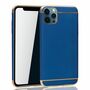 Apple iPhone 12 Pro Max Handy H�lle Schutz Case Bumper Hard Cover Blau